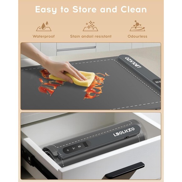 Portable Electric Silicone Food Warming Mat with Child safety Lock, Color Blue - Picture 8 of 16